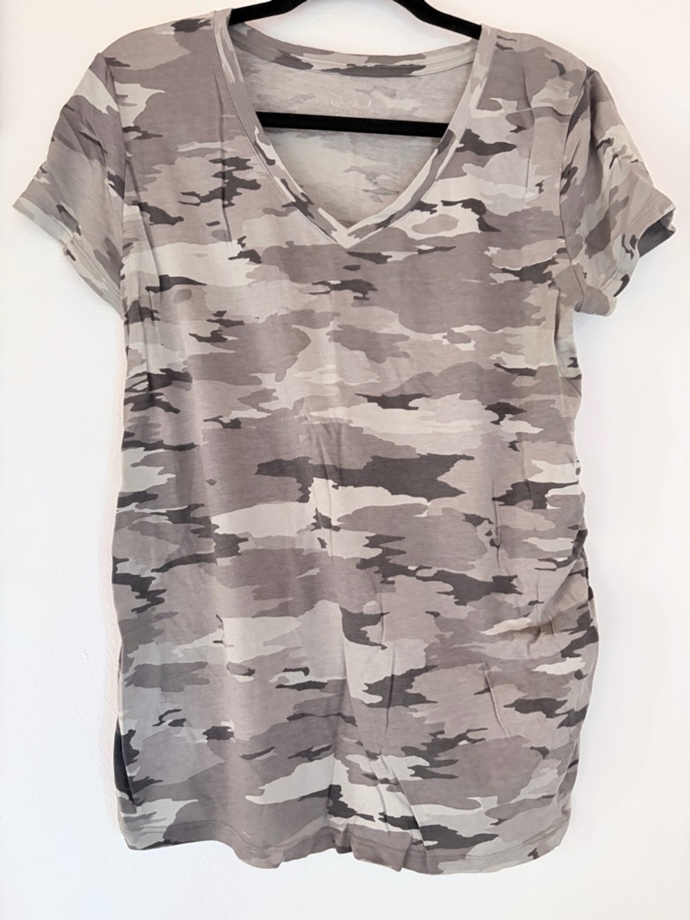 Isabel Maternity | Gray Camo Tee
